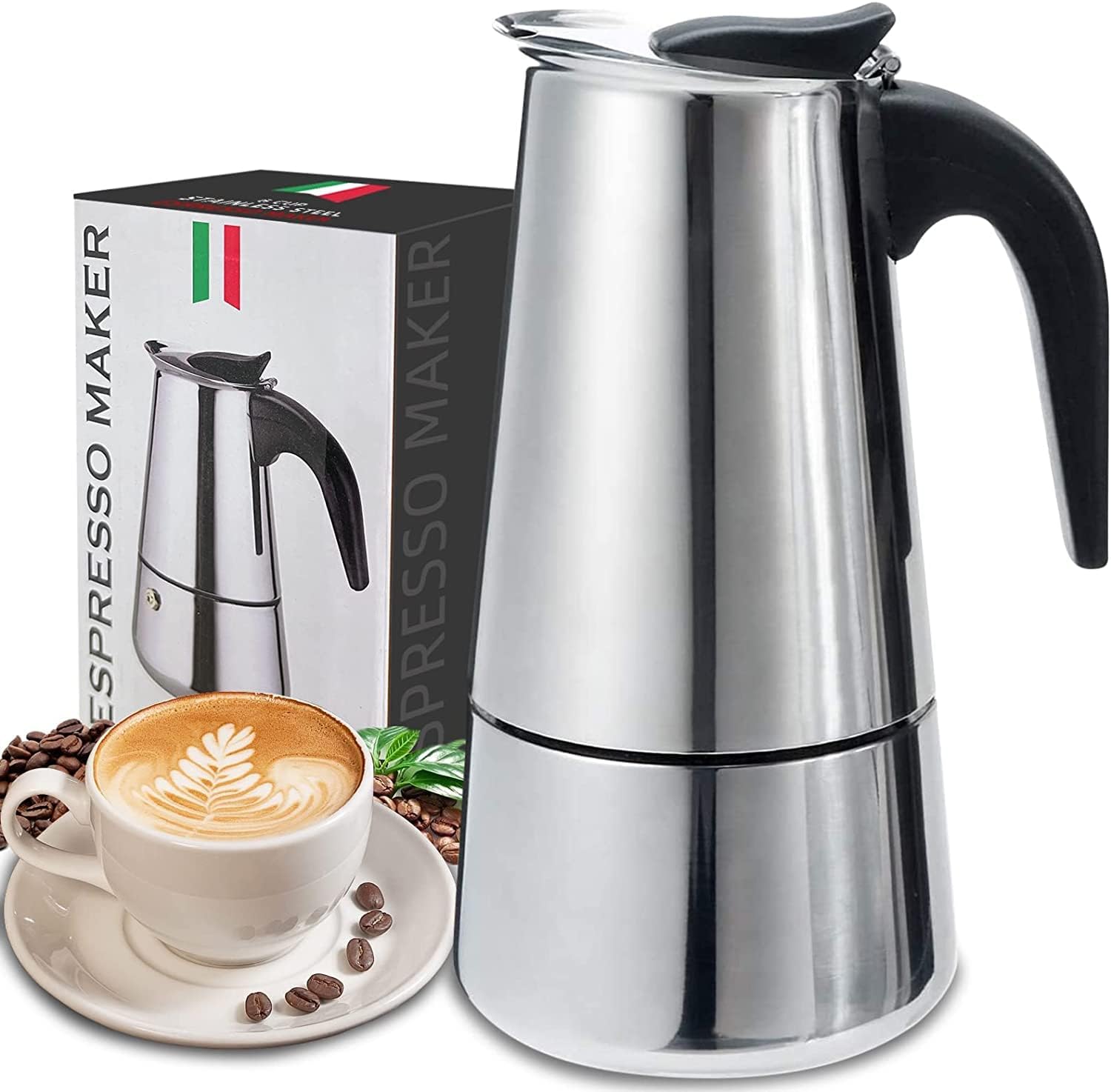Moka Pot Stove - 4/6/9 Tasses Moka Pot Caffe Machine